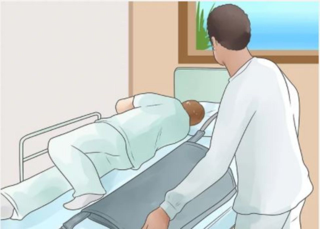 اصول جابجایی بیمار در تخت